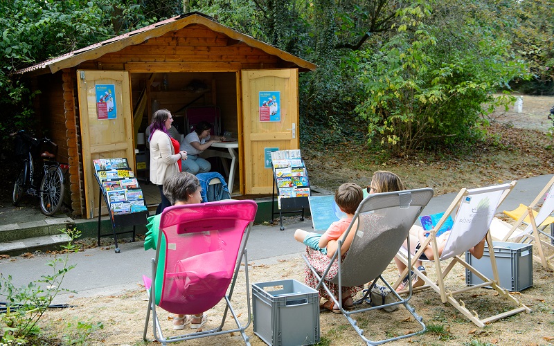 Bibliothèque au parc du fort Louis