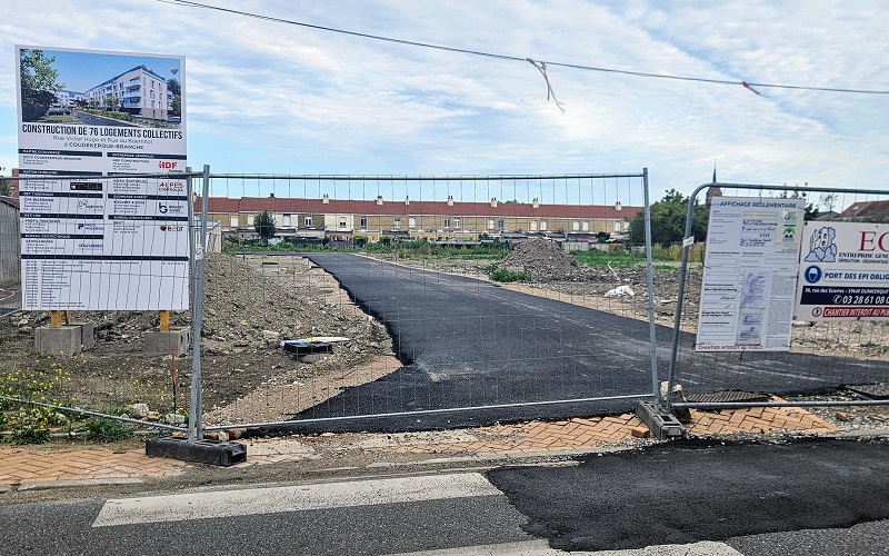 nouvelle rue baptisée Commandant Dewulf